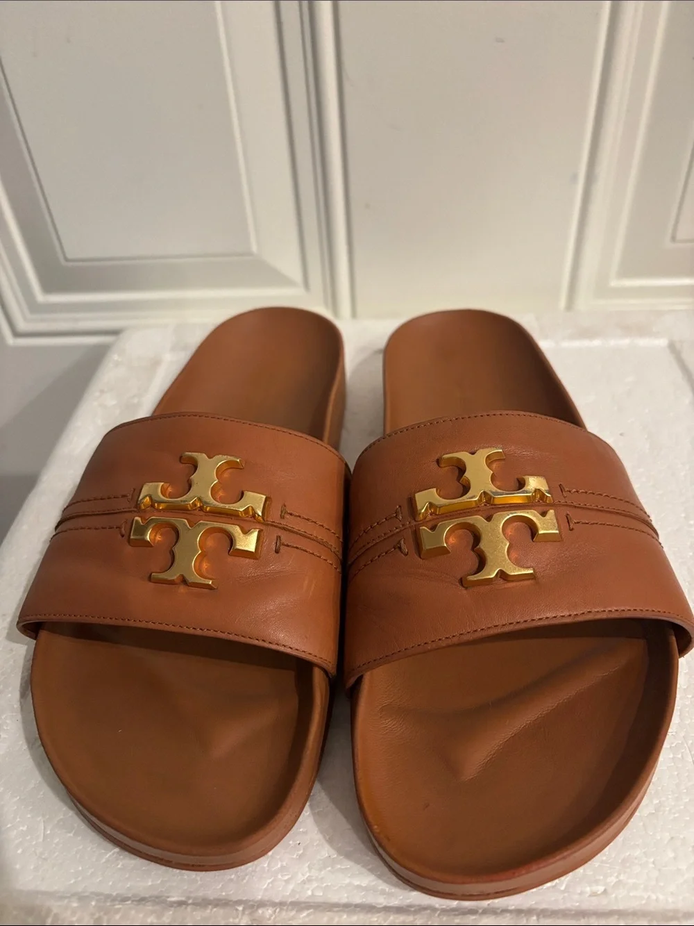 Tory Burch Everly Anatomic Cloud Paris Nappa Leather Slides